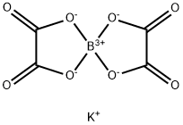 potassium tetraoxo-1,4,6,9-tetraoxa-5-boraspiro[4.4]nonan-5-uide Struktur
