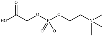 Ethanaminium, 2-[[(carboxymethoxy)hydroxyphosphinyl]oxy]-N,N,N-trimethyl-, inner salt Struktur