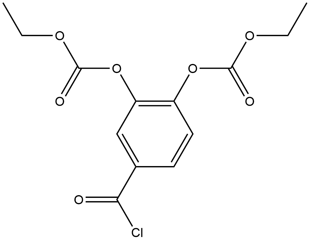 Carbonic acid, 4-(chlorocarbonyl)-1,2-phenylene diethyl ester (9CI) Structure