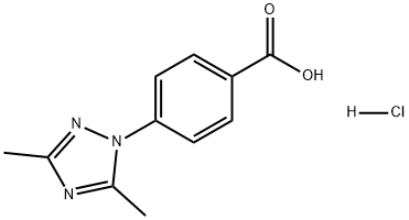4-(3,5-Dimethyl-1H-1,2,4-triazol-1-yl)benzoic acid hydrochloride Struktur