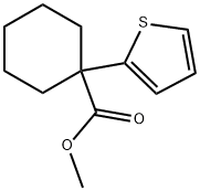 methyl1-(thiophen-2-yl)cyclohexane-1-carboxylate Structure