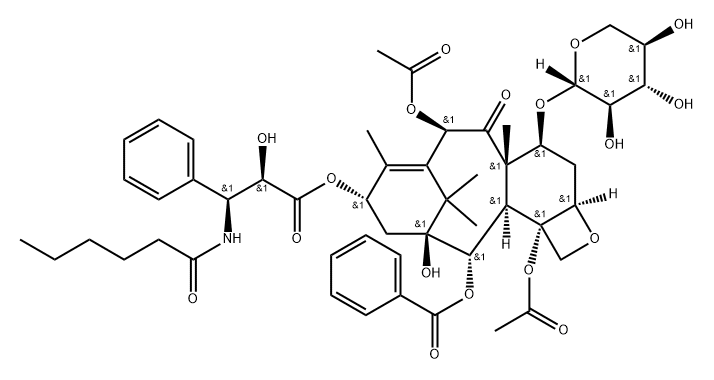 XYLOTAXOL C, 7-(SH) Struktur