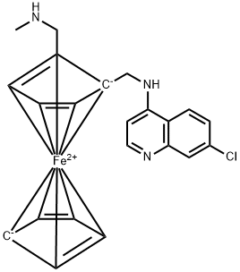 Desmethyl ferroquine Struktur