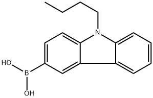 (9-Butyl-9H-carbazol-3-yl)boronic acid Struktur