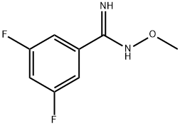 3,5-difluoro-N-methyl-benzamidoxime Struktur