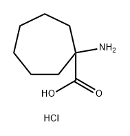 Cycloheptanecarboxylic acid, 1-amino-, hydrochloride (1:1) Structure