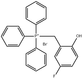 Phosphonium, [(5-fluoro-2-hydroxyphenyl)methyl]triphenyl-, bromide (1:1) Struktur