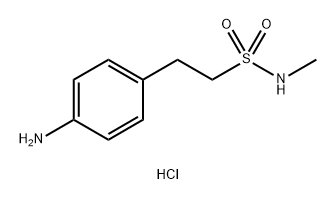 Benzeneethanesulfonamide, 4-amino-N-methyl-, hydrochloride (1:1) Struktur