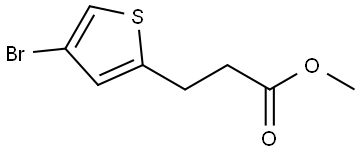 2-Thiophenepropanoic acid, 4-bromo-, methyl ester Structure