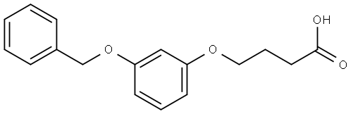 4-(3-(benzyloxy)phenoxy)butanoic acid Structure