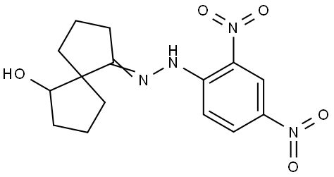 6-((2,4-DINITRO-PHENYL)-HYDRAZONO)-SPIRO(4.4)NONAN-1-OL Struktur