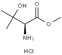 (S)-Methyl 2-amino-3-hydroxy-3-methylbutanoate HCl Struktur