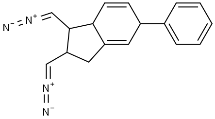 2,3-BIS-DIAZOMETHYL-6-PHENYL-2,3,3A,6-TETRAHYDRO-1H-INDENE Struktur