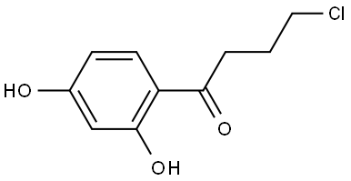 4-chloro-1-(2,4-dihydroxyphenyl)butan-1-one Struktur