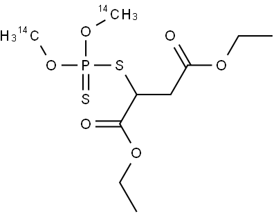 MALATHION-METHOXY-14C Struktur