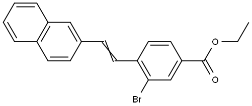 ETHYL 3-BROMO-4-[(Z)-2-(2-NAPHTHYL)ETHENYL]BENZOATE Struktur
