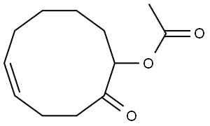 2-OXO-5-CYCLODECEN-1-YL ACETATE Struktur