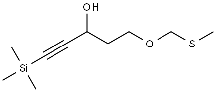 5-[(METHYLSULFANYL)METHOXY]-1-(TRIMETHYLSILYL)-1-PENTYN-3-OL Structure