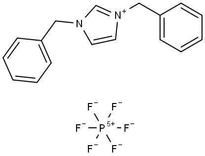 1,3-(dibenzyl)imidazolium hexafluorophosphate Struktur