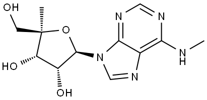4'-C-Methyl-N6-methyladenosine Struktur