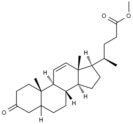 METHYL 3-OXO-5-BETA-CHOL-11-EN-24-OATE Struktur