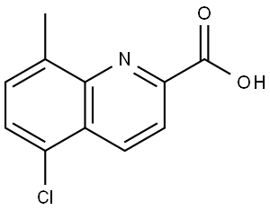 5-Chloro-8-methylquinoline-2-carboxylic acid Struktur