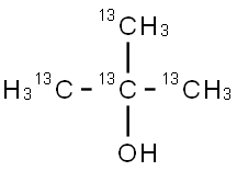 tert-Butanol-13C4 Struktur