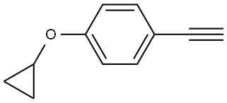 1-Cyclopropoxy-4-ethynylbenzene Struktur