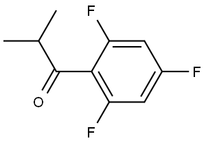 2-methyl-1-(2,4,6-trifluorophenyl)propan-1-one Struktur