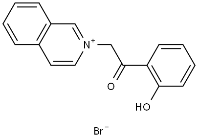 2-(2-(2-HYDROXYPHENYL)-2-OXOETHYL)ISOQUINOLINIUM BROMIDE Struktur