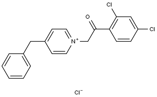 4-BENZYL-1-(2-(2,4-DICHLOROPHENYL)-2-OXOETHYL)PYRIDINIUM CHLORIDE Struktur