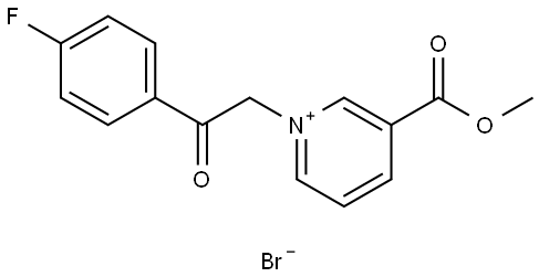 1-(2-(4-FLUOROPHENYL)-2-OXOETHYL)-3-(METHOXYCARBONYL)PYRIDINIUM BROMIDE Struktur