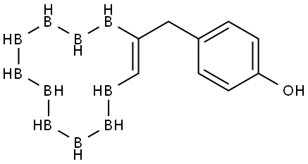 1-(4-HYDROXY-BENZYL)-O-CARBORANE Struktur