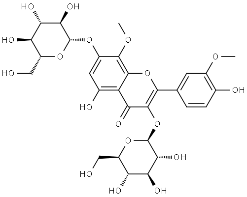 Limocitrin 3,7-diglucoside Struktur