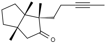 (1S,3AS,6AS)-1,3A,6A-TRIMETHYL-1-(3-PENTYNYL)HEXAHYDRO-2(1H)-PENTALENONE Struktur