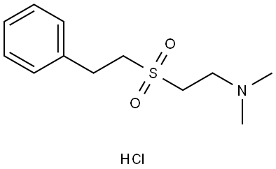 N,N-DIMETHYL-2-[(2-PHENYLETHYL)SULFONYL]ETHANAMINE HYDROCHLORIDE Struktur