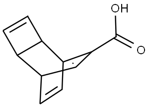 TRICYCLO[4.2.2.0(2,5)]DECA-3,7,9-TRIENE-7-CARBOXYLIC ACID Struktur