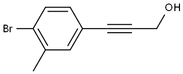 3-(4-bromo-3-methylphenyl)prop-2-yn-1-ol Struktur