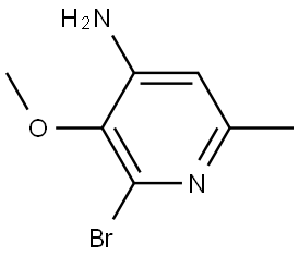 2-bromo-3-methoxy-6-methylpyridin-4-amine Structure