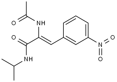 2-(ACETYLAMINO)-N-ISOPROPYL-3-(3-NITROPHENYL)ACRYLAMIDE Struktur