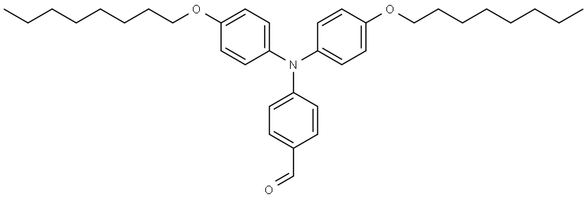 4-(BIS(4-(OCTYLOXY)PHENYL)AMINO)BENZALDEHYDE 結(jié)構(gòu)式