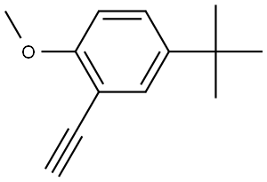 4-(tert-Butyl)-2-ethynyl-1-methoxybenzene Struktur