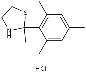2-MESITYL-2-METHYL-1,3-THIAZOLIDINE HYDROCHLORIDE Struktur