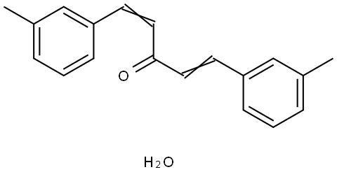 1,5-BIS(3-METHYLPHENYL)-1,4-PENTADIEN-3-ONE HYDRATE Struktur