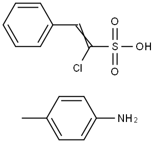 (Z)-1-CHLORO-2-PHENYLETHENESULFONIC ACID, P-TOLUIDINE SALT Struktur