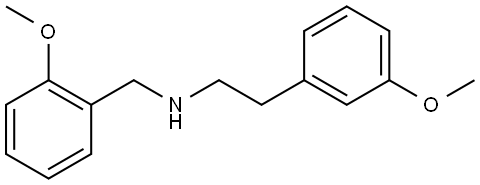 2-(3-methoxyphenyl)-N-[(2-methoxyphenyl)methyl]ethanamine Struktur