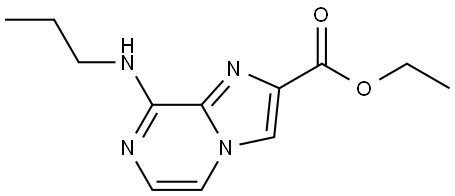 ETHYL 8-(PROPYLAMINO)IMIDAZO[1,2-A]PYRAZINE-2-CARBOXYLATE Struktur