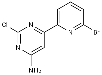 2-Chloro-4-amino-6-(6'-bromo-2'-pyridyl)pyrimidine Struktur