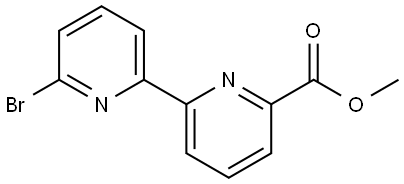 6-Bromo-6'-methoxycarbonyl-2,2'-bipyridine Struktur