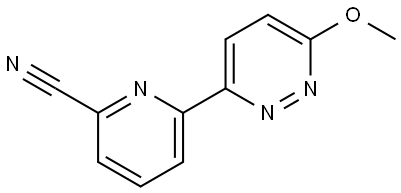 3-Methoxy-6-(6'-cyano-2'-pyridyl)pyridazine Struktur